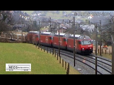 1997-2001 [SDw] 3/4 SPECIALS on the Gotthard - Re 460 in freight service!! Unique historic content!