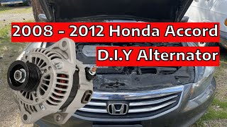 how to change alternator on a Honda Accord 2008-2012 3.5l v6 HD
