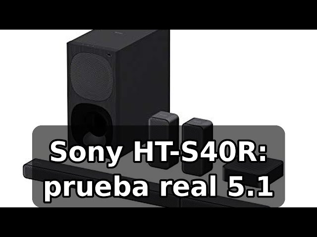 Vídeo relacionado con Sony HT-S40R - Barra de Sonido 5.1 (Sistema de Cine en Casa, Altavoces Traseros Inalámbricos, 600 W, Dolby Digital, Bluetooth, Sonido Envolvente), Negro