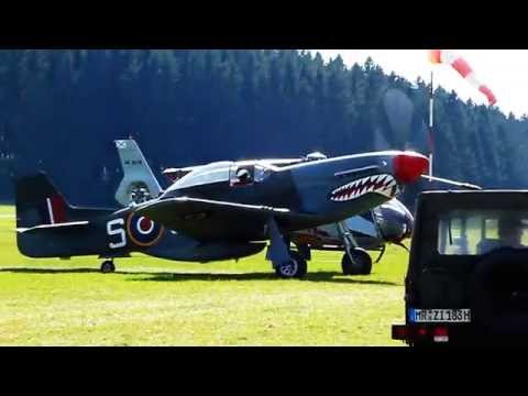 Heritage Flight of a PD 51 Mustang and a Supermarine Spitfire