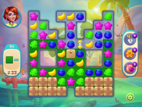 Hawaii Match-3 Mania - Level 84 - Hard Level - Extra Moves - FULL STORY - CaroGamesNL - *NEW GAME*