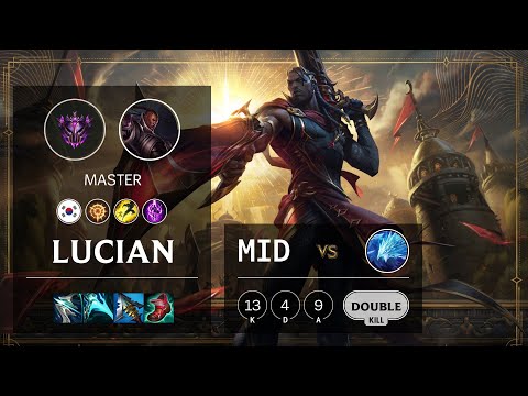 Lucian Mid vs Anivia - KR Master Patch 11.18
