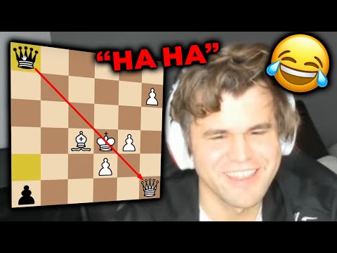 Magnus Carlsen TRICKS His Opponent and He Starts LAUGHING “HA HA!”
