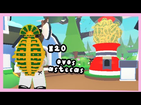 ABRIDOR 20 OVOS ASTECAS , será que veio lendário?  (Adopt me)