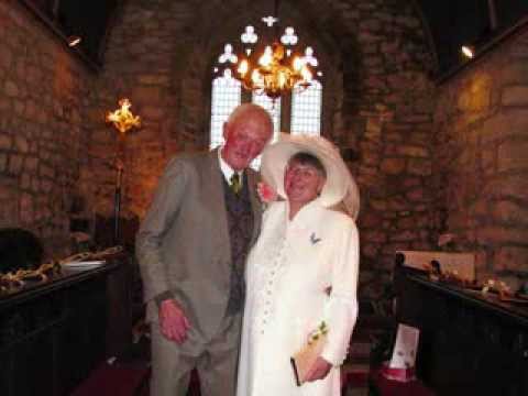 Roger and Doreen renewing their wedding vows at Towednack.  Stedman triples rung.