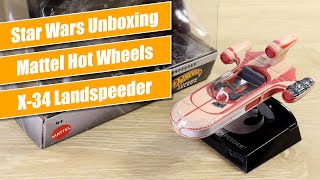 Hot Wheels Starships Select X-34 Landspeeder - Star Wars Unboxing