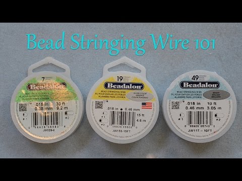 How To Make Jewelry: Bead Stringing Wire For Jewelry Explained