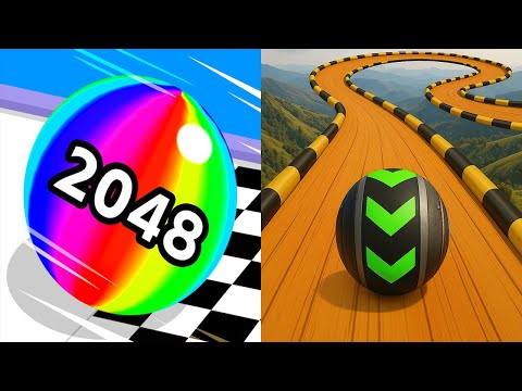 Ball Run 2048 VS Sky Rolling Balls - All Levels Gameplay Android iOS Ep 1