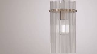 Watch A Video About the Possini Euro Emerson Matte Brass and Glass Mini Pendant Light
