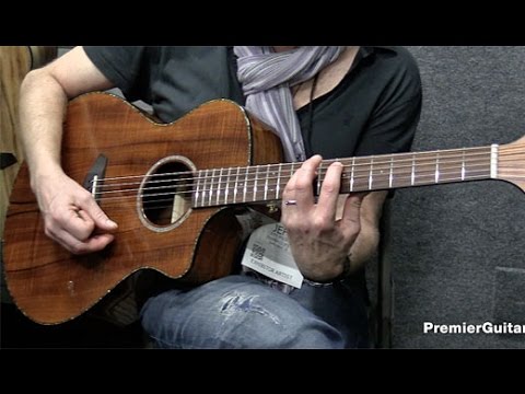 NAMM '16 - Breedlove Pursuit Concert Koa and Oregen Concert Rogue Demos