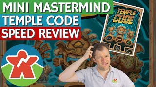 Temple Code - Board Game Review - I Shall Call Him . . . Mini Mastermind