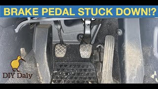 VW EOS brake pedal sticking down *FIXED*