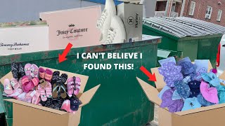 I FOUND A DUMPSTER FULL OF HIGH END ITEMS!!! MY MOST INSANE SCORE EVER