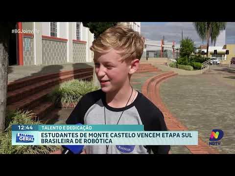 Estudantes de Monte Castelo vencem etapa sul brasileira de robótica e seguem para SP