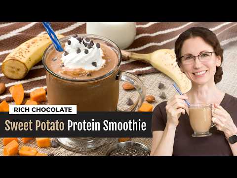 High-Protein Chocolate Sweet Potato Smoothie to Support Weight Loss