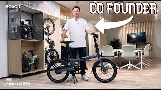 Co Founder Presents The Eovolt Afternoon Pro Folding Electric Bike