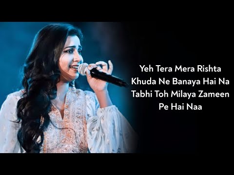 Lyrics: Tera Mera Rishta | Shreya Ghoshal, K.K | Tanishk Baghchi, Arafat M | Varun, Rhea | Jalebi