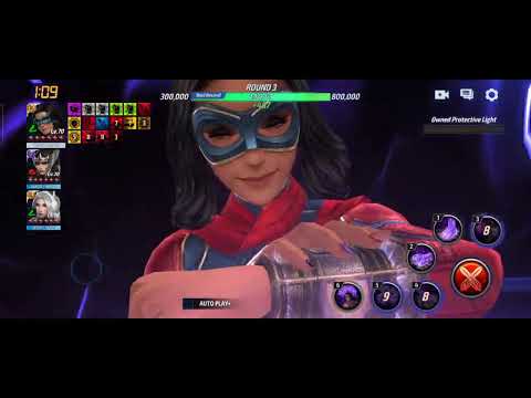 Ms. Marvel (Kamala Khan) new uniform Squad bettle test |Marvel Future Fight