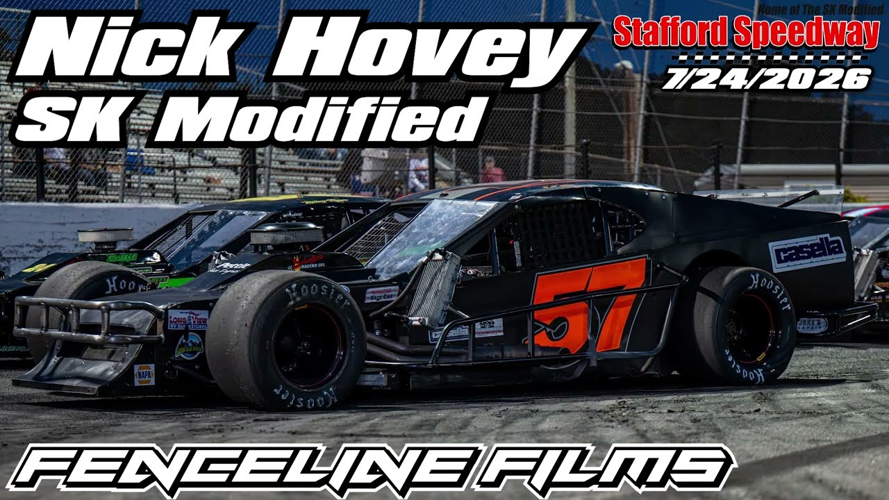 Nick Hovey at SK Modified Senators Cup at Stafford Speedway