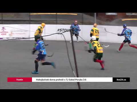 Vsetín: Hokejbalisté doma prohráli s TJ Sokol Poruba 3:6