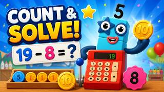 Counting Coins for Kids | Fun Math Game | Numberblocks World Number 19
