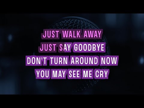Just Walk Away (Karaoke) - Celine Dion