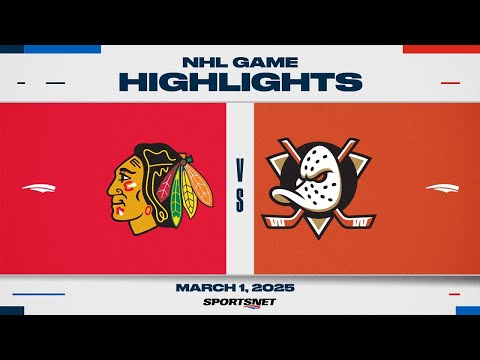 NHL Highlights | Blackhawks vs. Ducks - March 1st, 2025