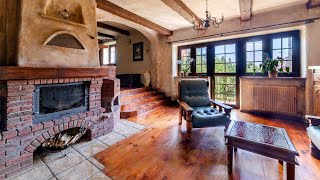 Mediterranean style villa with swimming pool for sale. Duchnice (Ozarow Mazowiecki)