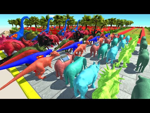 Colored All Units Champion Battle in Animal Revolt Battle Simulator