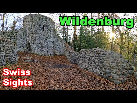 Wildenburg Castle Ruin, Lorzentobel Baar Switzerland 4K
