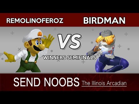 RemolinoFeroz (Luigi) vs Birdman (Sheik/Ganondorf) - Send Noobs Arcadian Winner's Semifinals
