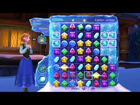 Frozen Free Fall: Snowball Fight Level 90 Walkthrough, , No Power Ups