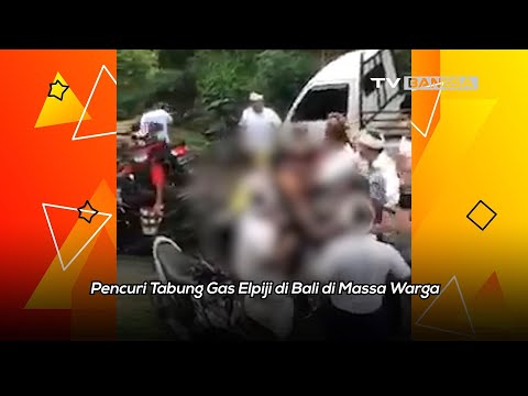 Pencuri Tabung Gas Elpiji di Bali Dimassa Warga