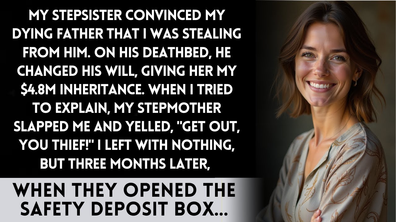 My stepsister stole my $4.8M inheritance. My parents kicked me out,but when they found out the truth