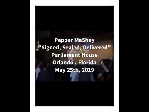 05-25-2019 Pepper MaShay @ Parliament House "Signed, Sealed, Delivered [Live Performance]