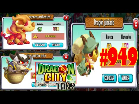 Dragon City "Capítulo 949 - Dragón Arenas Ardientes, Dragón Ladrón Jefe y Dragón Jubilado" por Tony