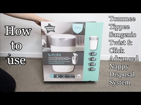 How to use the Tommee Tippee Twist & Click Advanced Nappy Disposal System