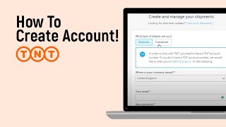 How to Create Account on TNT Express [easy]