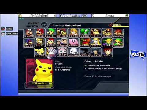 SJ Bird Gang Pandemic: Ryan (Marth, Pikachu) Vs. Bubblefuel (Fox) - LR2