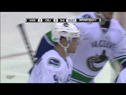 Canucks at Jackets - Cody Hodgson 2-2 Goal - 10.10.11 - HD
