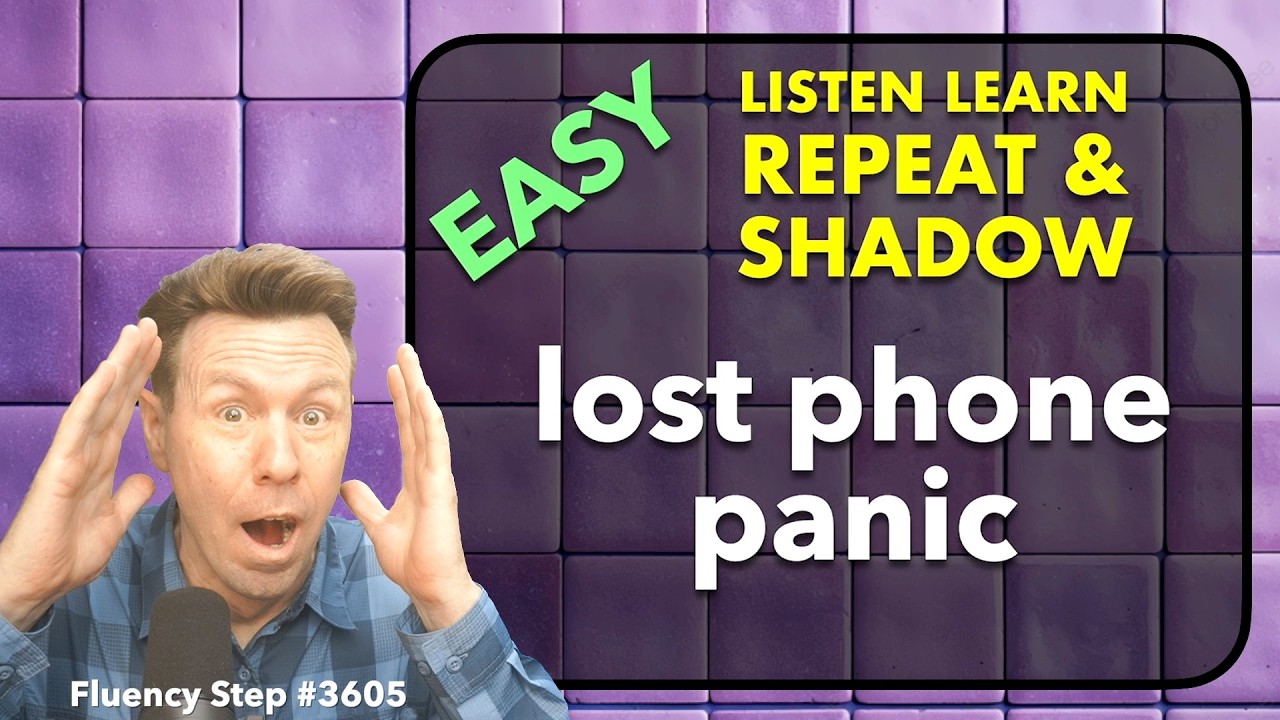 Easy English Speaking Practice: Shadowing for Fluency & Repeat-After-Me