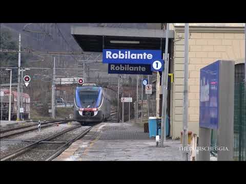 LA PARTENZA DEL MINUETTO D. DALLA STAZIONE DI ROBILANTE. (CN) VEN. 17 - 1 - 2020.