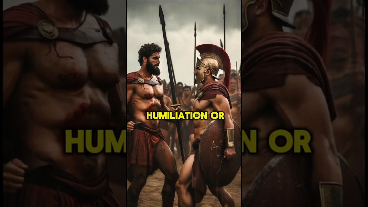 If a SPARTAN SOLDIER came back WITHOUT A SHIELD, this would happen… And it was worse than death!