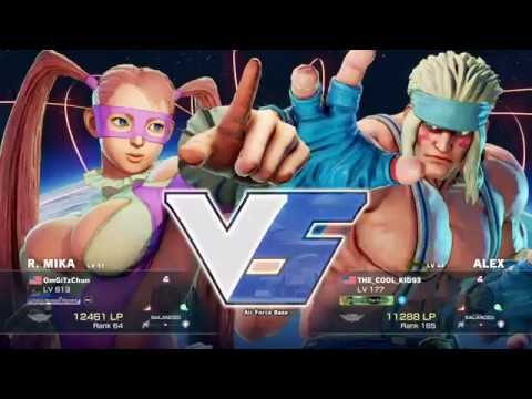 SFV - OmGiTzChun (R.Mika) Vs THE_COOL_KID93 (Alex) #3