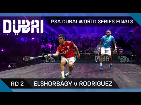 Squash: Elshorbagy v Rodriguez - PSA Dubai World Series Finals - Men's Rd 2 Highlights