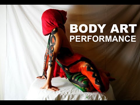 BODY ART - LIVE PERFORMANCE to Claude Debussy's music . БОДИАРТ ПЕРФОРМАНС под музыку Клода Дебюсси