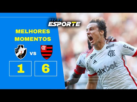 MELHORES MOMENTOS VASCO 1 X 6 FLAMENGO | 7ª RODADA  BRASILEIRÃO 2024 - 02/06