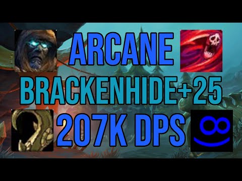 [10.1] +25 Brackenhide 207k DPS Arcane Mage Tyrannical