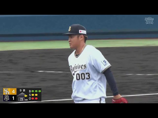 【ファーム】最後は見逃し三振!! バファローズ・中田惟斗 今季初登板で無失点の好投!!  2023年6月6日 オリックス・バファローズ 対 福岡ソフトバンクホークス