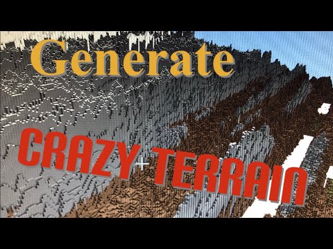 How to Generate CRAZY TERRAIN in Minecraft (Java/Bedrock)